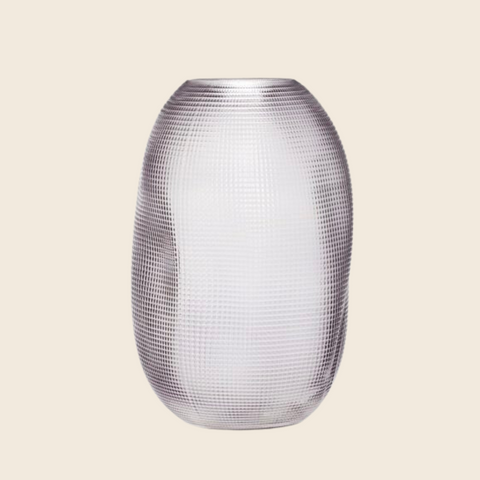 Large Glass Balloon Vase | Smoked Grey