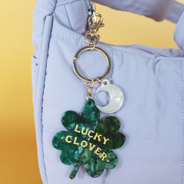 Lucky Four Leaf Clover Keyring