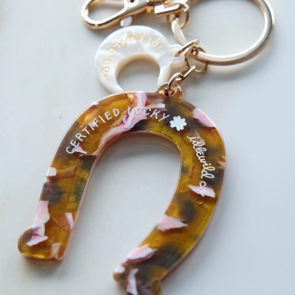 Lucky Horseshoe Charm Keyring