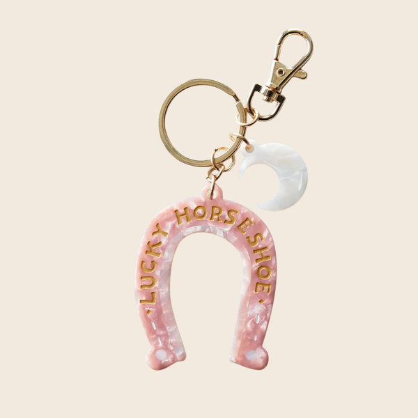 Lucky Horseshoe Charm Keyring
