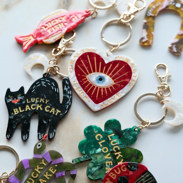 Mind's Eye Heart Charm Keyring