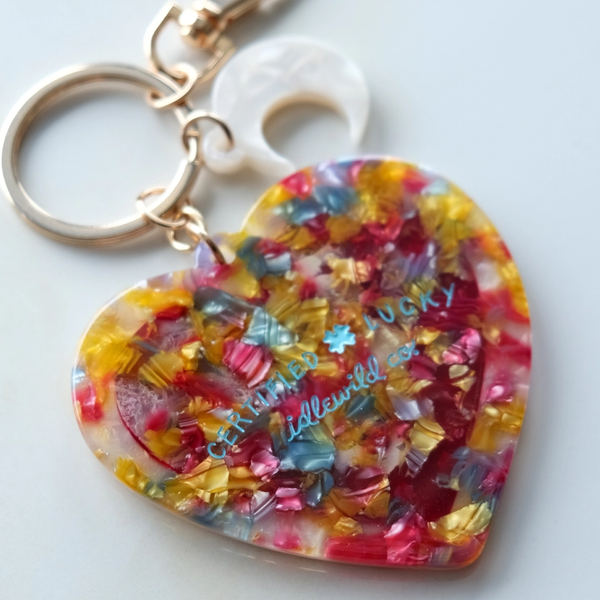Mind's Eye Heart Charm Keyring