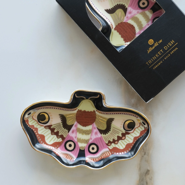 Ceramic Moon Moth Trinket Dish
