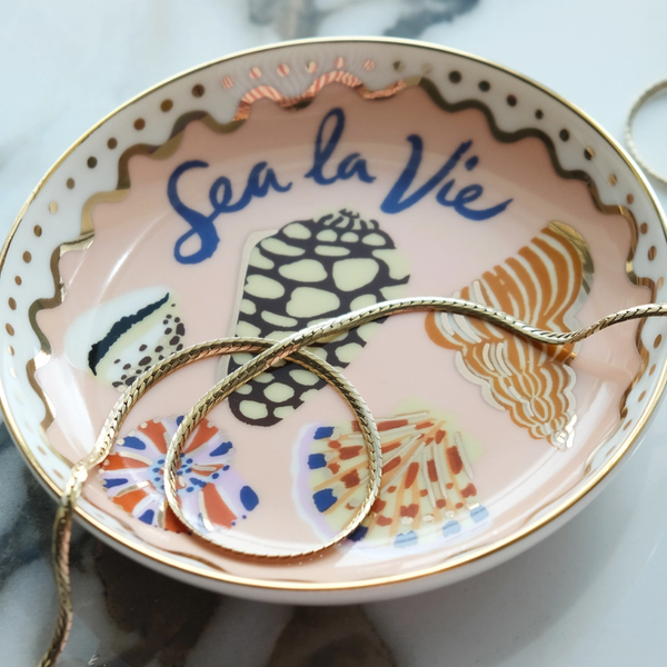 Ceramic Sea La Vie Trinket Dish