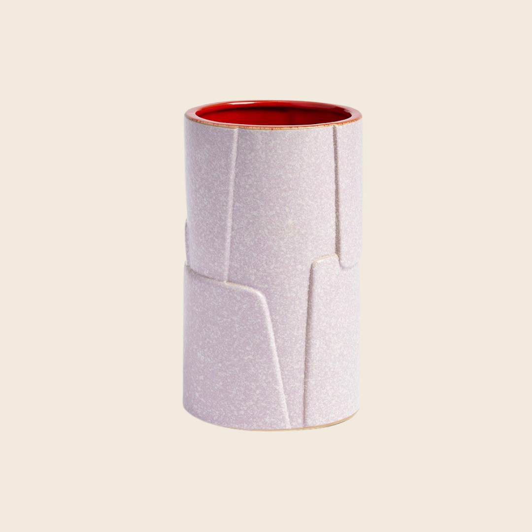 Flake Stoneware Vase in lilac by &Klevering