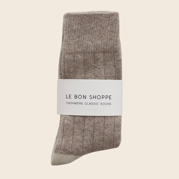 Classic Cashmere Socks | Fawn