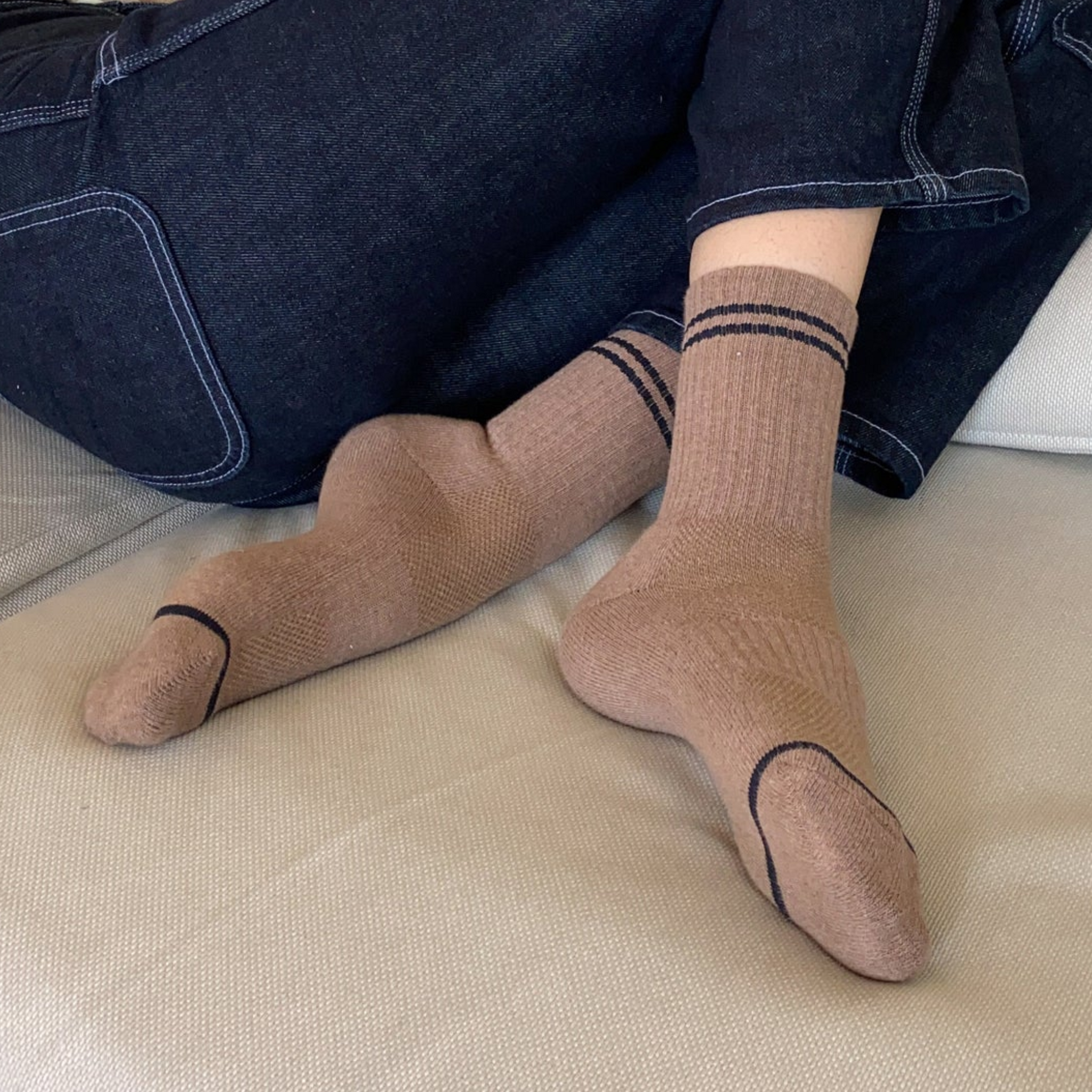 Boyfriend Socks | Cocoa Brown