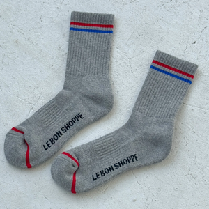 Boyfriend Socks | True Grey