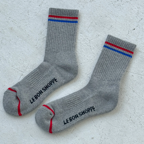 Boyfriend Socks | True Grey