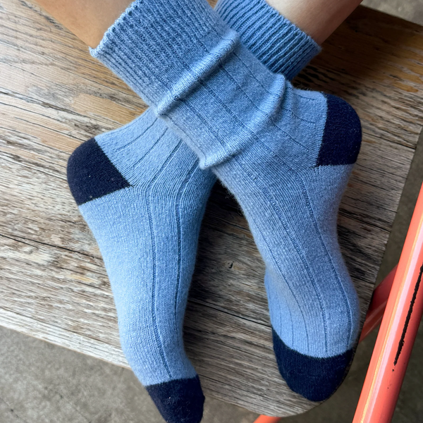 Classic Cashmere Socks | Bluebell