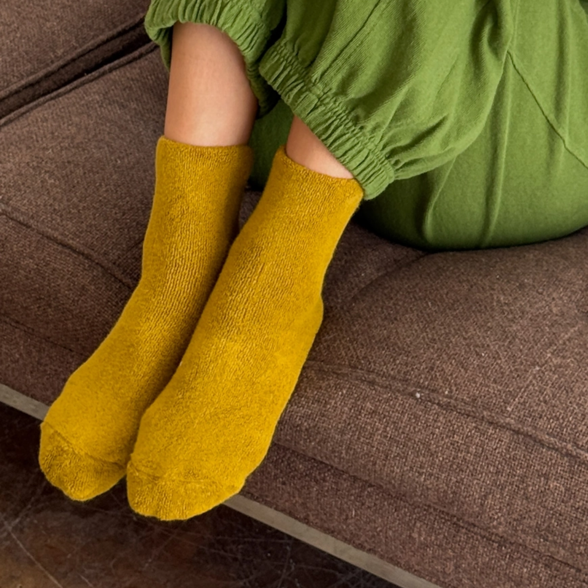 Cloud Socks | Green Olive