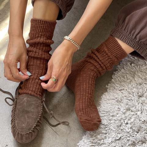 Cottage Socks | Brown