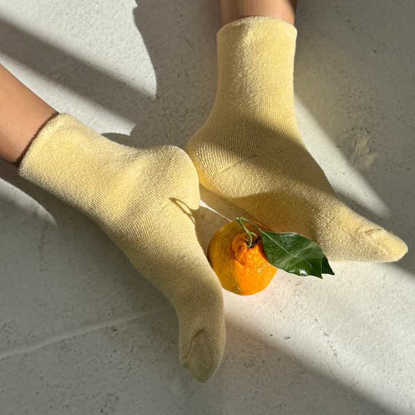 Cloud Socks | Lemon Water Yellow