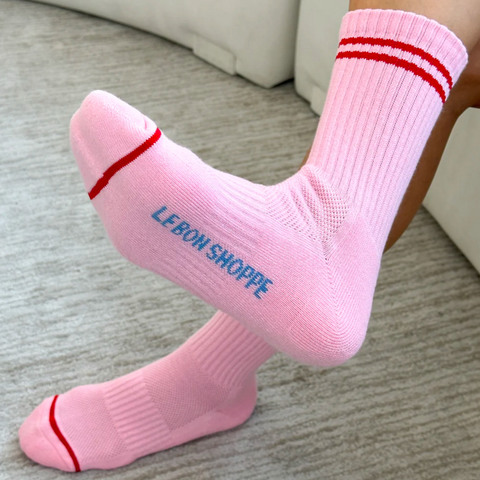 Boyfriend Socks | Amour Pink