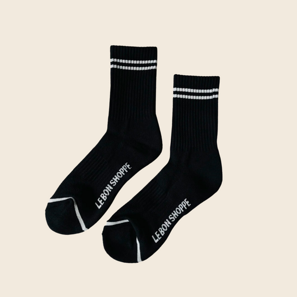 Le Bon Shoppe Boyfriend Socks in Black