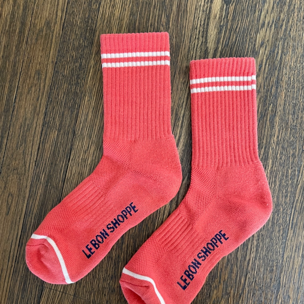 Boyfriend Socks | Coral