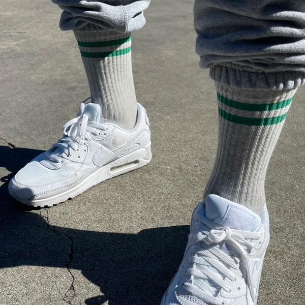 Men's Extended Boyfriend Socks | Light Grey