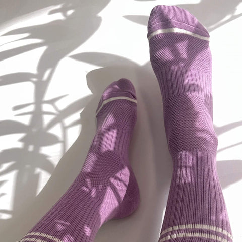 Boyfriend Socks | Grape Purple