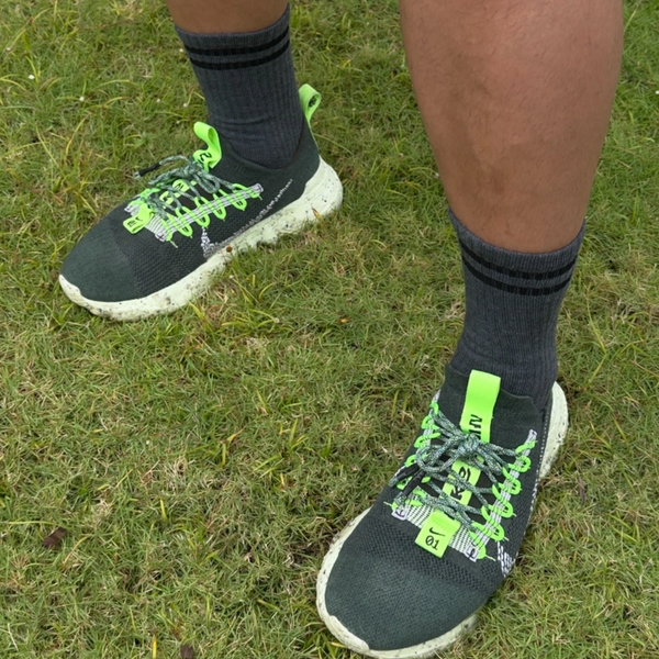 Men's Extended Boyfriend Socks | Charcoal Grey