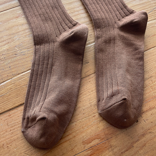 Knit Rib Her Socks | Dijon