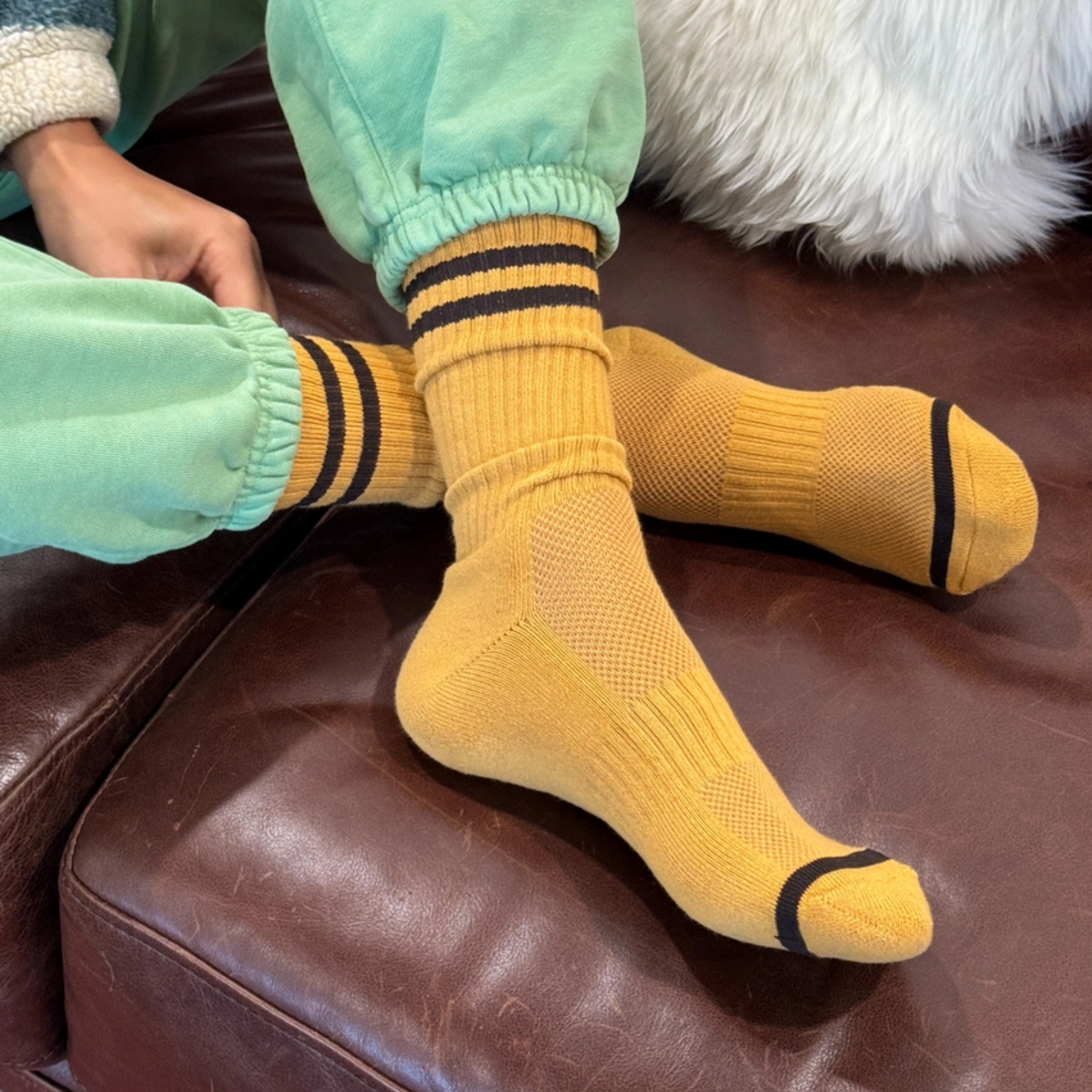 Men's Extended Boyfriend Socks | Biscotti