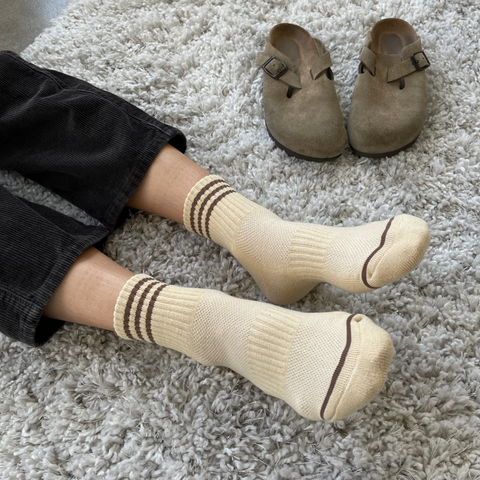 Girlfriend Socks | Daisy Cream