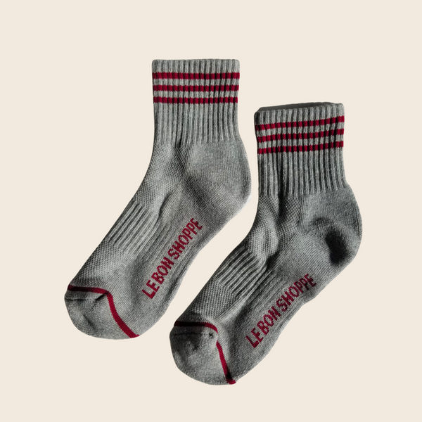 Le Bon Shoppe Girlfriend Socks | Heather Grey