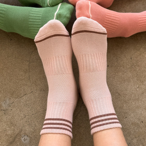 Girlfriend Socks | Bellini Pink