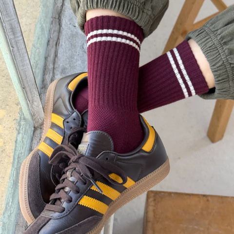 Boyfriend Socks | Maroon