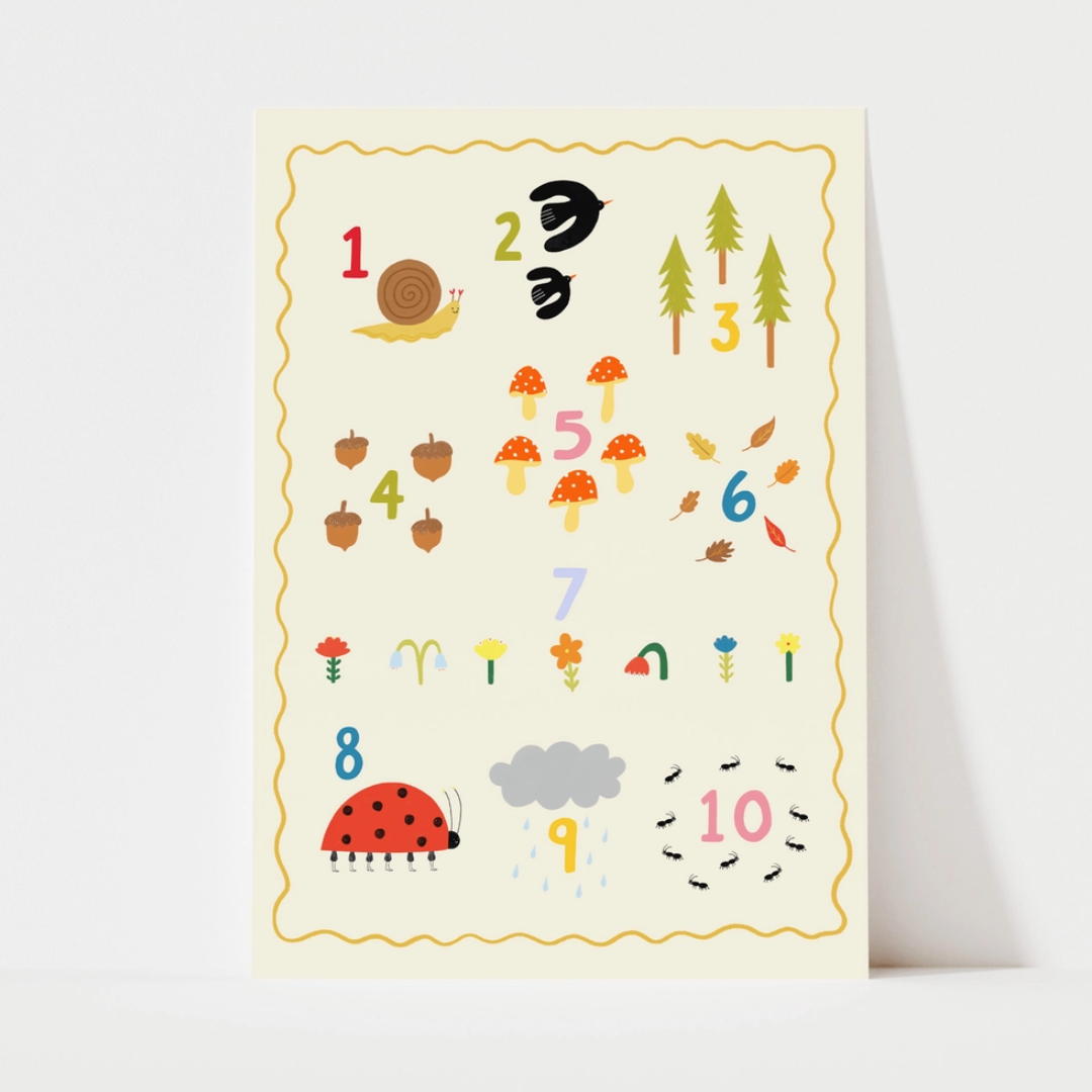 Nature Numbers Print | A4 – Bellwoods Lifestyle Store