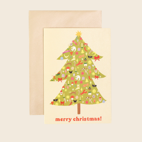 Kitsch Christmas Tree Card