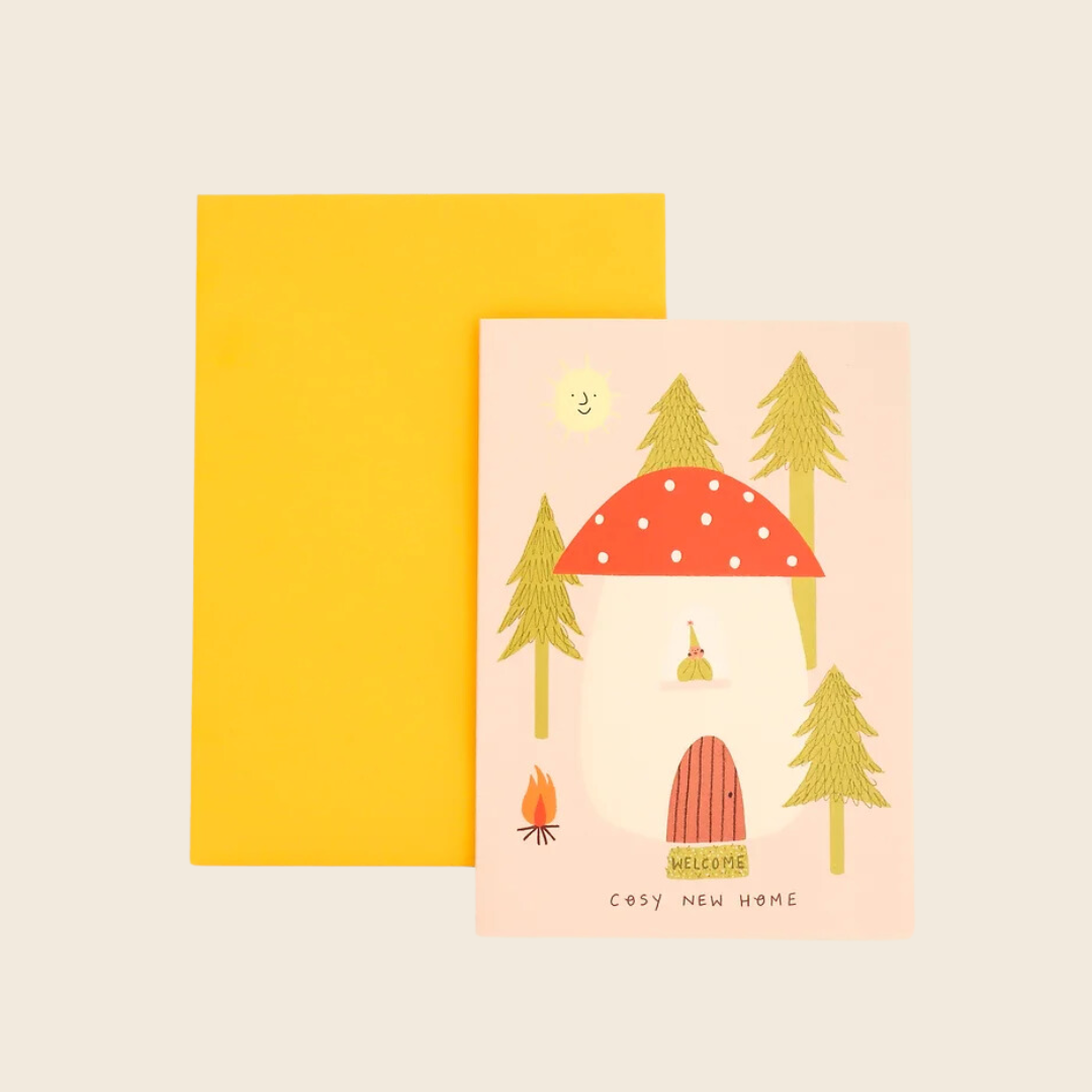 Cosy New Home Toadstool Card