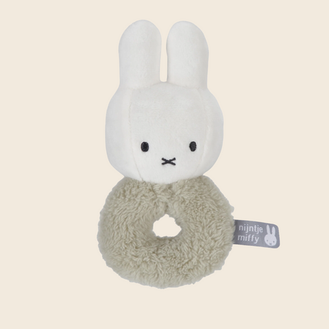 Fluffy Miffy Rattle | Mint Green