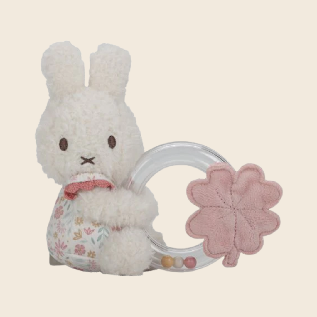Miffy x Little Dutch Rattle Ring | Lucky Blossom