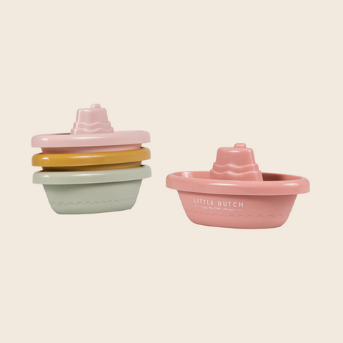 Stackable Bath Boats | Pink Tones