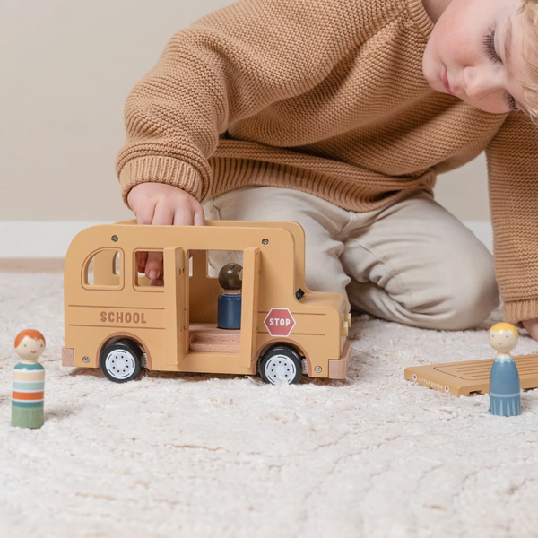 Wooden School Bus Play Set