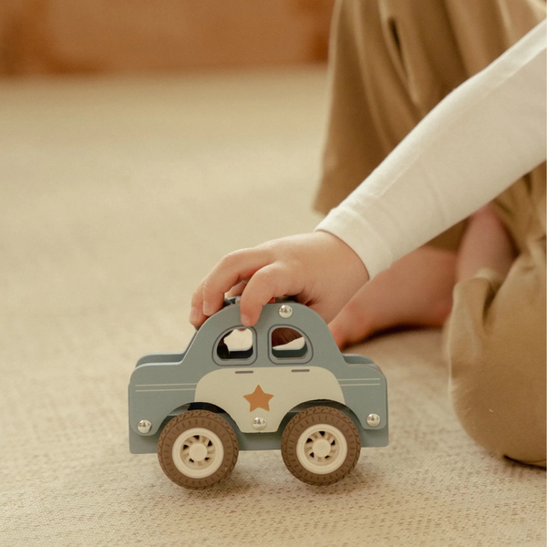 Wooden Police Car Toy