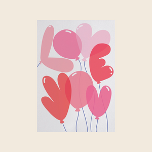 Love You Balloons Card