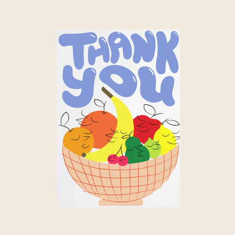 Thank You Fruit Bowl Card