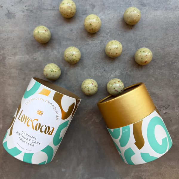 Caramel Birthday Cake Truffles