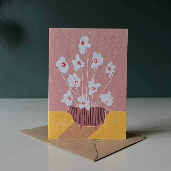 Hibiscus Flower Art Card