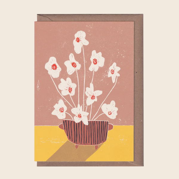 Hibiscus Flower Art Card
