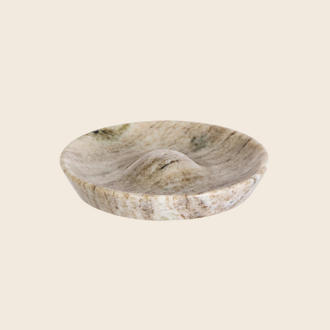Beige Marble Incense Holder