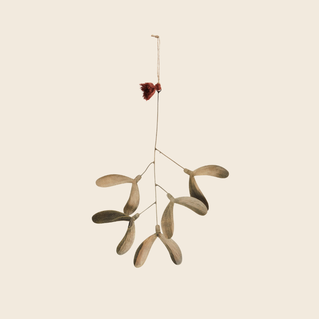 Small Brass Mistletoe Decoration
