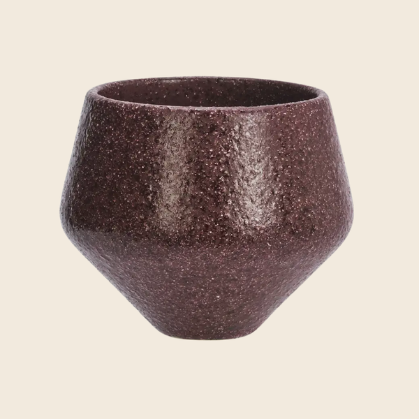 Stoneware Plant Pot | Raspberry