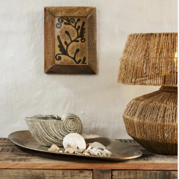 Stoneware Conch Shell Vase