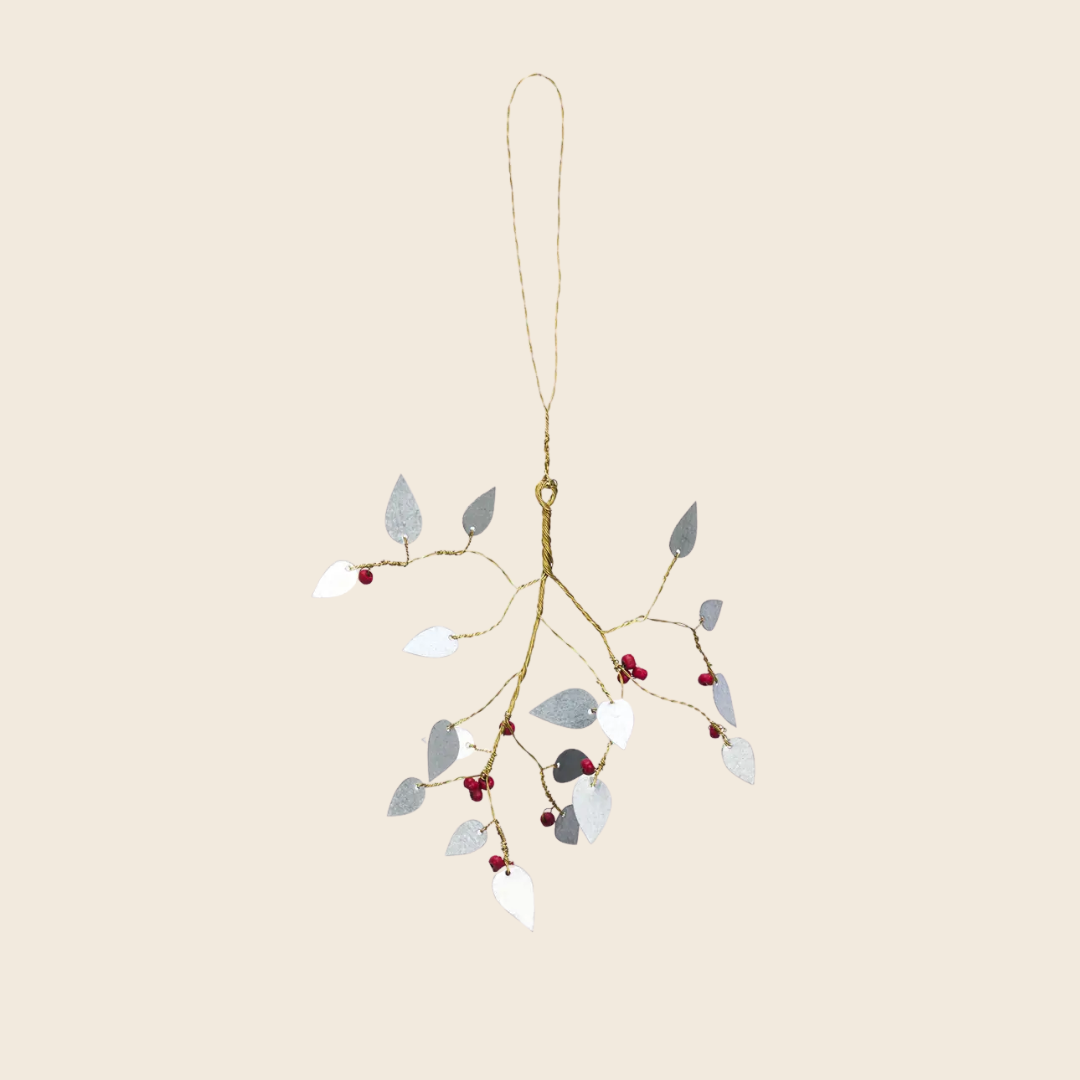 Small Silver Leaf Decoration