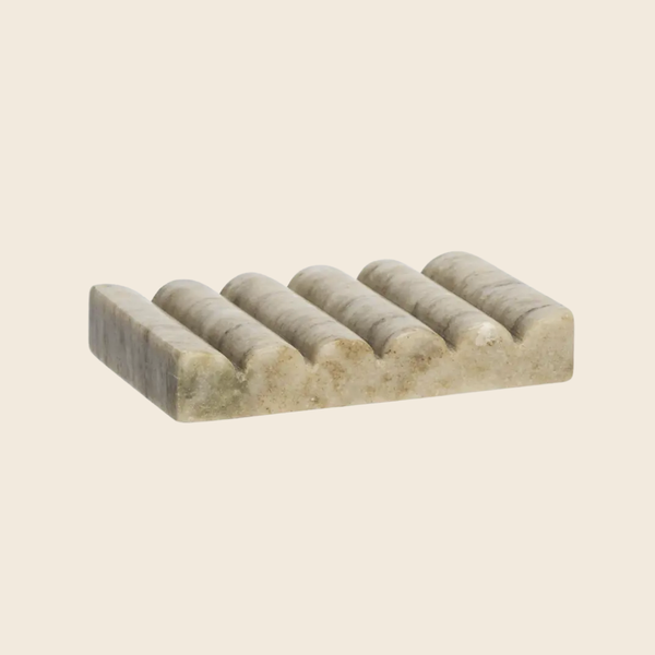Beige Marble Soap Dish