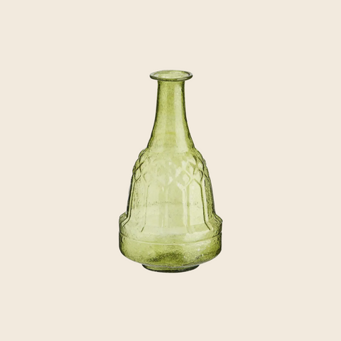 Recycled Glass Vase | Lime Green