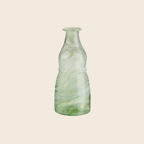 Recycled Glass Vase | Opal Green